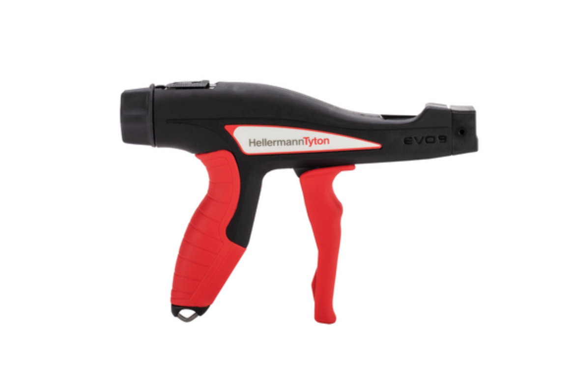 Cable tie tensioning tool for 4.6-13.5mm, manual, red/black